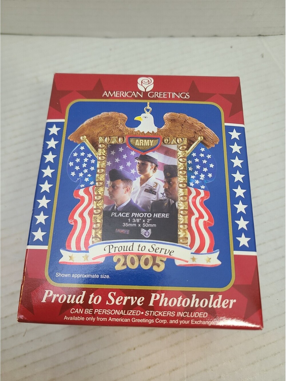 Proud 2 Serve American Greetings 10th Anniv. Christmas Ornament Military